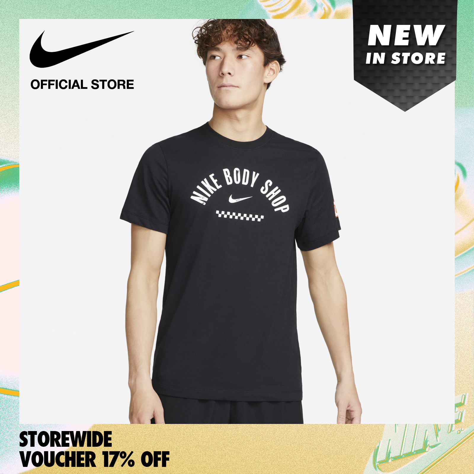 Nike Dri-FIT Men's Body Shop 1 T-Shirt - Black