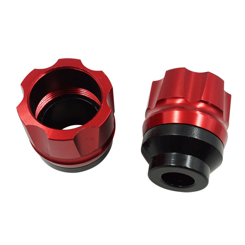 2 PCs Universal Motorcycle Frame Slider Cups Aluminum Alloy Front Fork Cup Falling Crush Protector for Motorbike Scooter