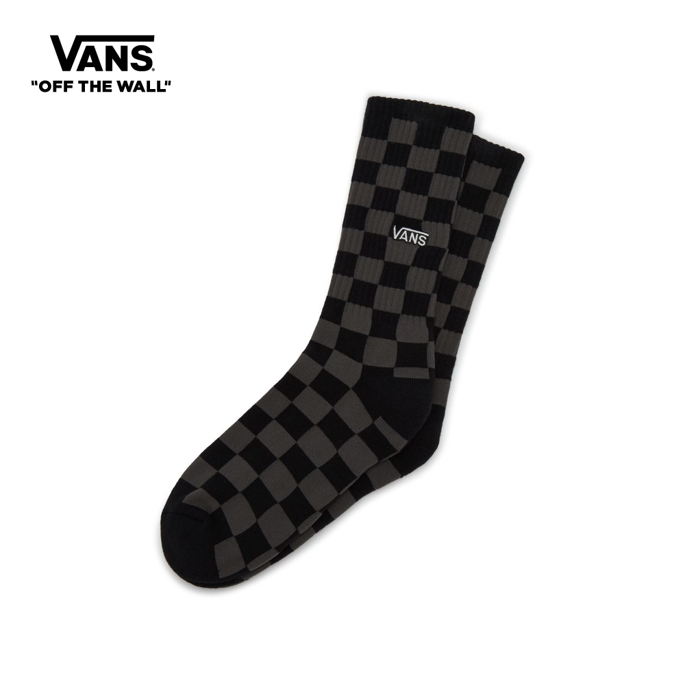 Vans Checkerboard Crew Socks (size 6.5-9, 1 Pack) Men Black VN0A3H3NBA51